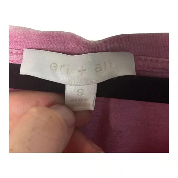 0463. ANTHROPOLOGIE ERI + ALI SLEEVELESS TOP EYELETS CROCHET ON BACK SIZE SM - Picture 6 of 9